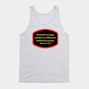 Bible Verse Romans 12:12 Tank Top